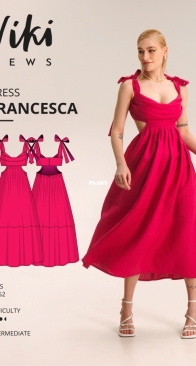 Viki Sews - Francesca Dress - Size 34 - Russian