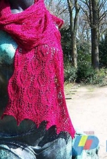 Spring Leaves Shawl by Katrin Vorbeck/ Frau Vau-English,German,French-Free