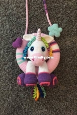 Yazzies Haekelstuebchen - Jessica Behrendt - Cotton the unicorn wreath edition - German