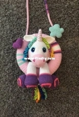 Yazzies Haekelstuebchen - Jessica Behrendt - Cotton the unicorn wreath edition - German