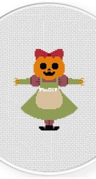 Daily Cross Stitch - Jack O Lantern Lady