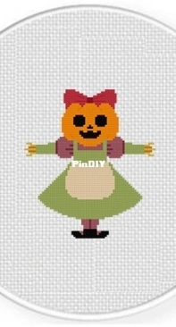 Daily Cross Stitch - Jack O Lantern Lady