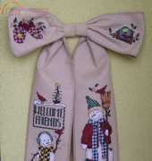Snow Friends bow - by Dimensions