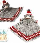 Ira Rott- Classic Sock Monkey Snuggle Blankey