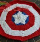 Captain America Placemat by Shellie Wilson/craftbits-Free