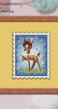 Lunar fox stitch - bambi