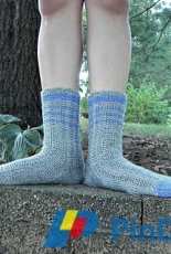 Coureur Socks by Joan Forgione - Paper Moon Knits