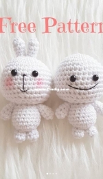 Happygurumi - Spoiler Rabbit and Smiley Person - Free