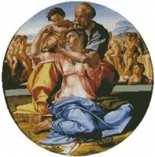 Christian Cross Stitch - The Holy Family by Michelangelo - Free