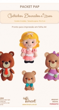 Timart - Fatima Barbosa - Goldilocks and Bears - Cachinhos Dourados e Ursos - Portuguese