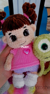 Valerika crochettoys - Valeria Barteneva - (Monsters Inc) Boo and Mike - Russian