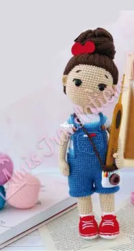 Mommy Patterns - Shvetsova Olga - Doll Monica  24cm - Boneca Azul - Portuguese