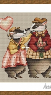 Badgers in Love by Lesya Kushchak Леся Кущак - Free