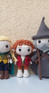 Legolas, Bilbo and Gandalf