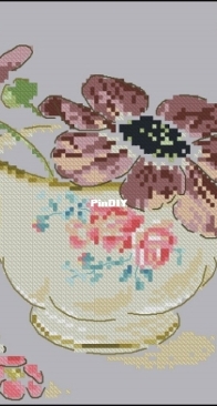 Jolis Bouquets by Helene Le Berre from Point de Croix Magazine HS 59 PCS + XSD
