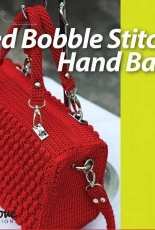 Amilove- Indri Safitri - Red Bobble Stitch Handbag