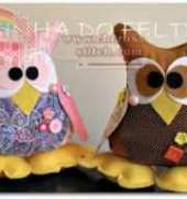 Casinha do Feltro-Owls /Spanish
