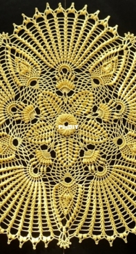 Galyna Borysova - Галина Борисова - Secrets of the Sea Doily - Салфетка Secrets of the Sea - Russian