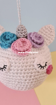 Hobbii Friends - Super Cute Design - Jennifer Santos - 1011-204-4962 - Kawaii Unicorn Ornament - Free