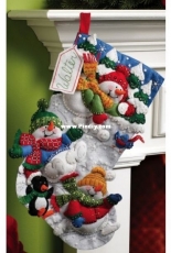 Bucilla 86108 Snow Fun Felt Stocking