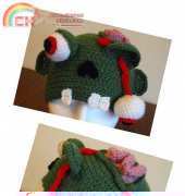 Crochet Addict - Halloween Zombie Beanie Hat