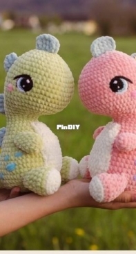 Magic filament - Lysenko Crochet - Tatiana / Tatyana Lysenko - Baby dinosaur