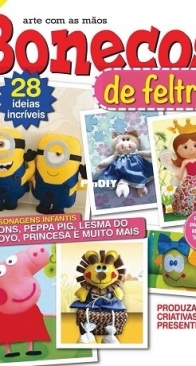 Arte Com as Mãos - Bonecos de Feltro No.1 - Portuguese