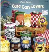 American School of Needlework Plastic Canvas 3138 Cute Can Covers