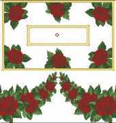 Tablerunner roses