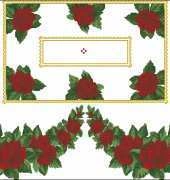 Tablerunner roses
