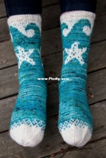 San Juan Island Socks by Fairlight Fibers-Free