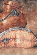 Still life with Salmon and Lemon