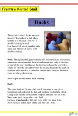 Frankies Knitted Stuff-Ducks by Frankie Brown-Free