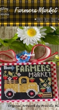 Stitching with the Housewives - Tiered Tray Tidbits - Farmers Market