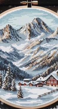 My Brave Stitch - Winter Landscape by Hannah Levchuk