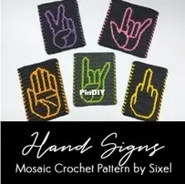 Sixel Designs - Alexis Sixel - Hand Signs Mosaic