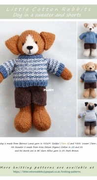 Dog in a sweater by Julie Williams - Little Cotton Rabbits