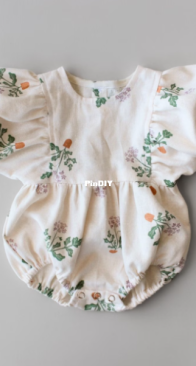 Oh Me Oh My Sewing - Larkspur Romper - Sizes  0-3m to 3-4y