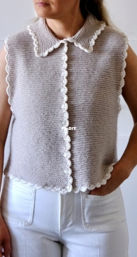 Pétale Vest by Auguste Knit