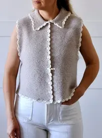 Pétale Vest by Auguste Knit