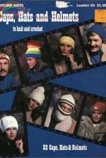 Leisure Arts 131 - Caps Hats and Helmets to Knit and Crochet - English