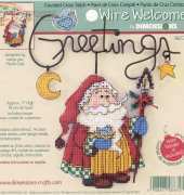 Dimensions Wire Welcome 8672 Santas Greeting