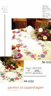 Permin of Copenhaghen - 44-1132+56-1132 Tablecloth XSD