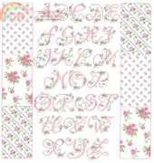 Rose Alphabet from The Big Book of Cross Stitch Designs
