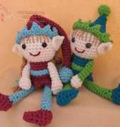 Crafty Deb Designs - Deb Richey DZio - Elliot and Ellen Elves Amigurumi