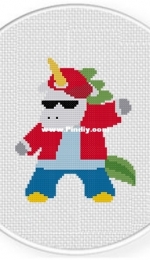 Daily Cross Stitch - Hip Hop Unicorn