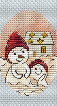 Chili Stitch - Snowman by Ekaterina Perchenko