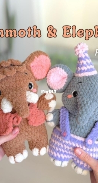 Crochets by liza Mammoth and Elephant Pattern Bundle