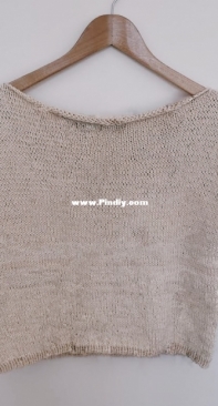 Minimalist Cotton Tee by Minimalist Knitting-Free