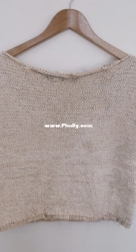 Minimalist Cotton Tee by Minimalist Knitting-Free